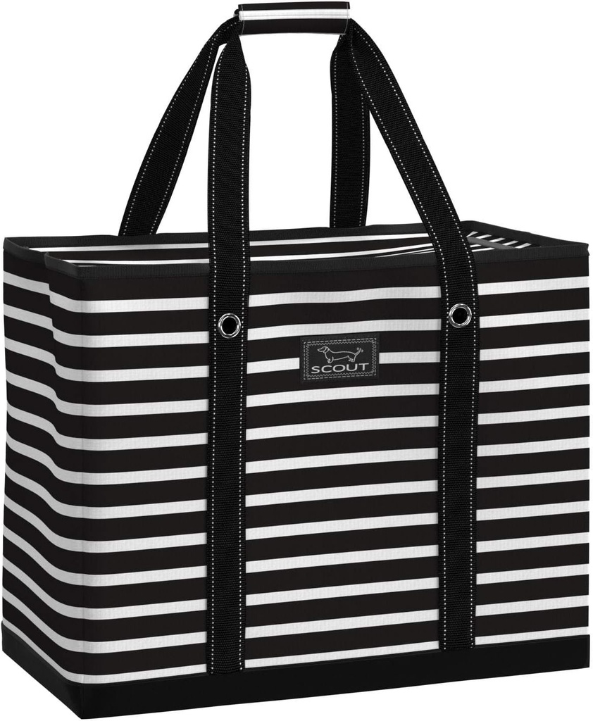 SCOUT 3 Drenge Zip Tote X- Large - holdbar letvægtspose til strand, Swimmingpool, Familie Rejser, Opbevaring - Vand- resistent, Zips Luk