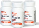 Rugby Time- Release Niacin 500 mg med 28mg Calcium, Kosttilskud for energi, cirkulering og metabolismestøtte, 100 tabletter (3 Pack)