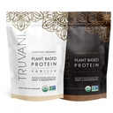 Truvani Plant Protein Powder - USDA Certified Organic, Vegan, Non- GMO, Dairy Free, Soy Free, & Gluten Free - 2 pakker med 20 Servere Hver (Chokolade & Vanilla)