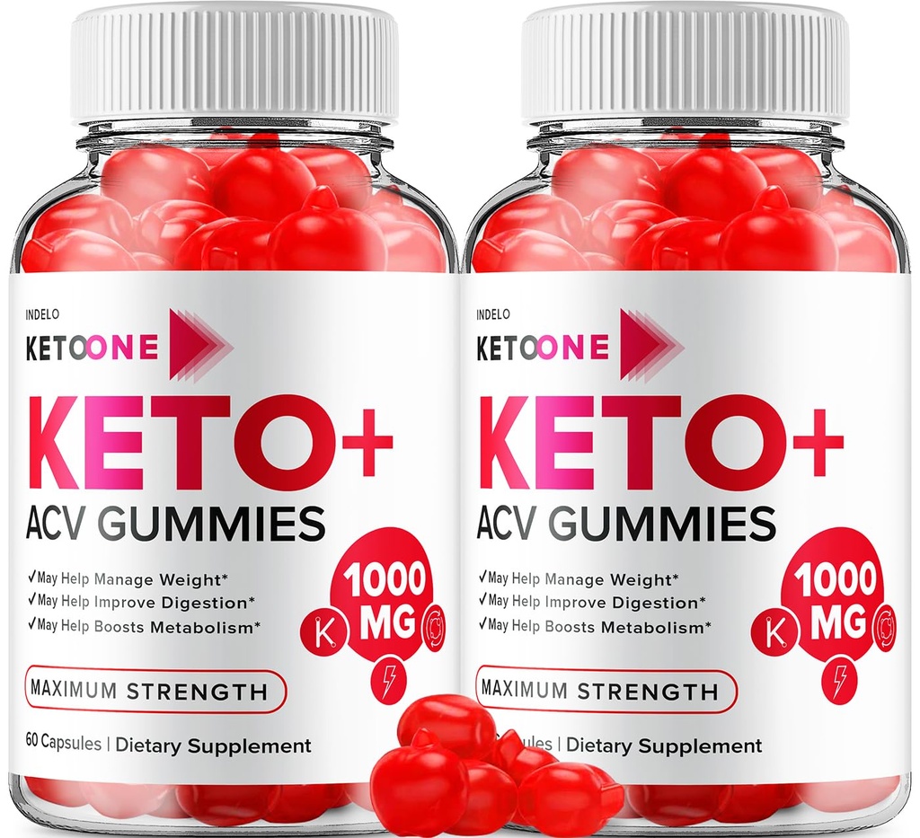 (2 Pack) Keto One Gummies Advanced Loss - ACV Gummies Maksimal styrke, Keto One Keto Plus ACV Weight Management Gummies Apple Cider Vincities, Keto One Gummies Anmeldelser B12 Keto + ACV (120 Gummies)