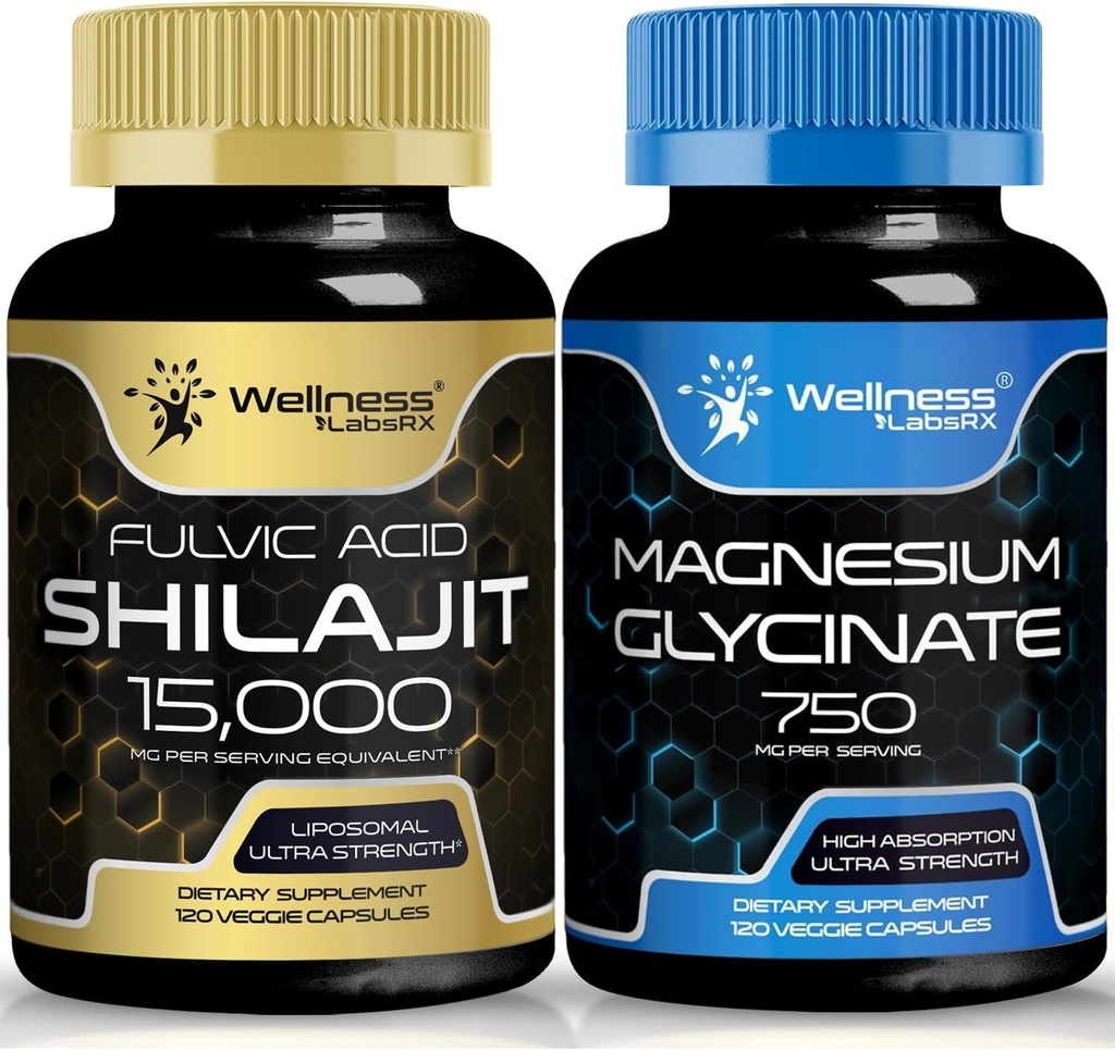 Magnesiumglycinatkapsler - 750mg - Magnesiumtillæg med højt absorptionstillæg