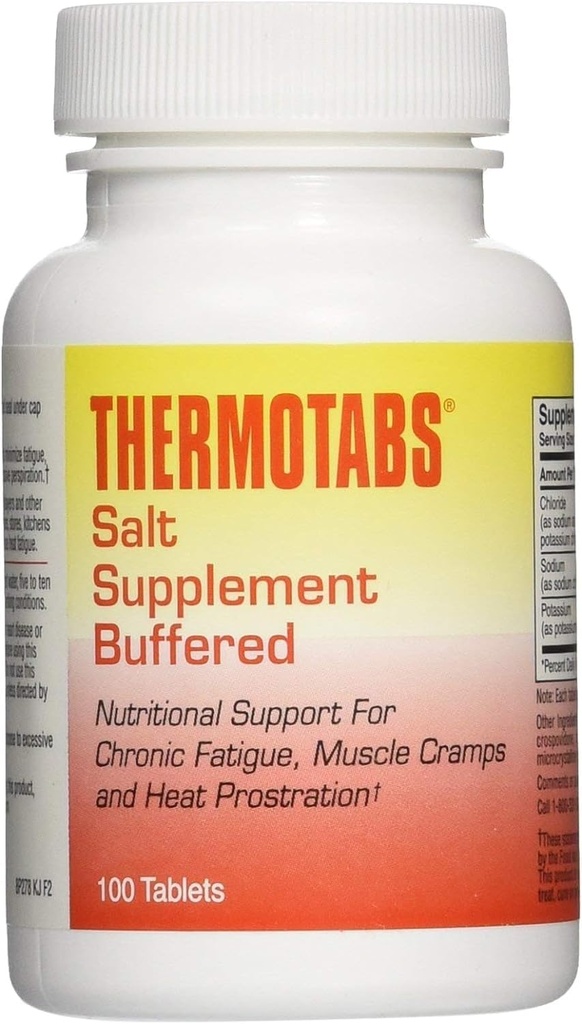Thermotabs Salt Supplement, Buffered, 100 tabletter - Køb pakker og Gem (pakke med 3)