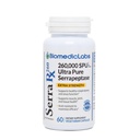 Serra-RX 260.000 SU Serrapeptase - Acid-resistent Proteolytisk systemisk enzym, Non- GMO, Gluten Free, Vegan, Understøtter Sinus, Immun & Lung Health, 60 Veg kapsler