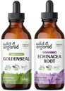 Wild & Organic Goldenseal Tinktur 4 fl oz & Echinacea Tinktur 4 fl oz