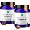 Ora Organic Vegan Protein Powder Vanilla Chai & Chocolate Bundle: 21g Plant Based Protein Powder, Vanilla Chai Flavor, 20 Servere + 22g Plant Based Protein, Chocolate Flavor, 20 Servere