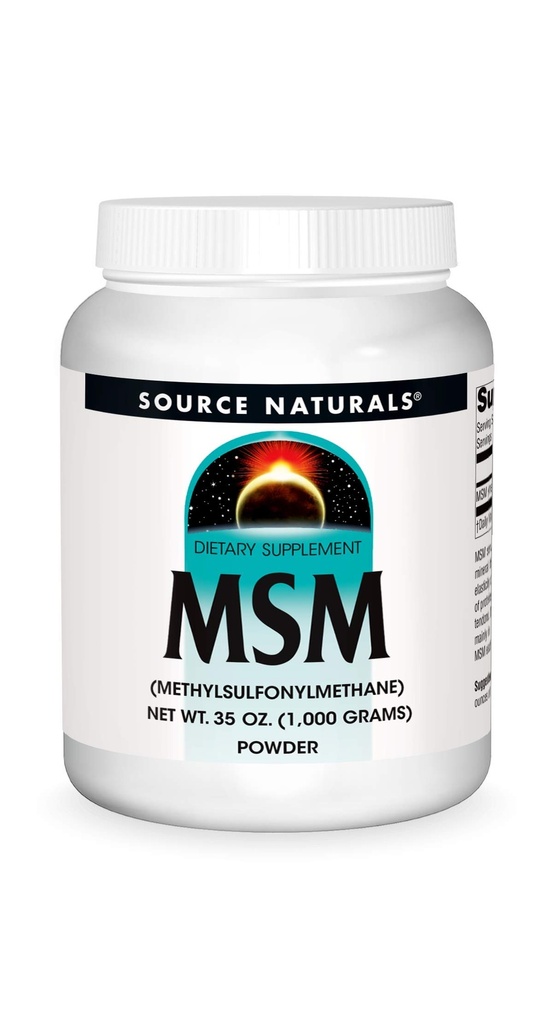 Kilde Naturals MSM (Methylsulfonylmethan) Net WT. 35 Ounce (1.000 Bedste) - Pulver