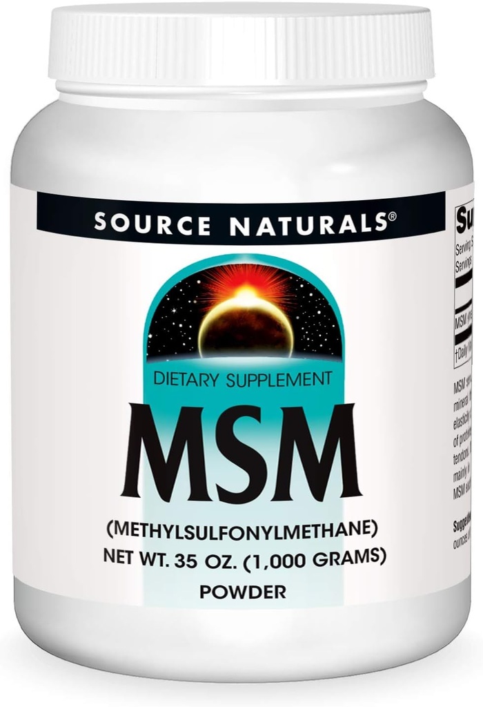 Source Naturals MSM (Methylsulfonylmethane) Net WT. 35 Ounce (1,000 Grams) - Powder