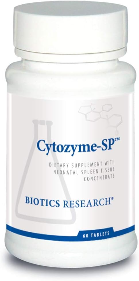 Bioteknologi Forskning Cytozyme SP Neonatal milt, Understøtter sund jern og bilirubin Niveauer, Giver immunforsvar, Understøtter milt funktion, Measure, Catalase, Potent Antioxidant Aktivitet 60 tabletter