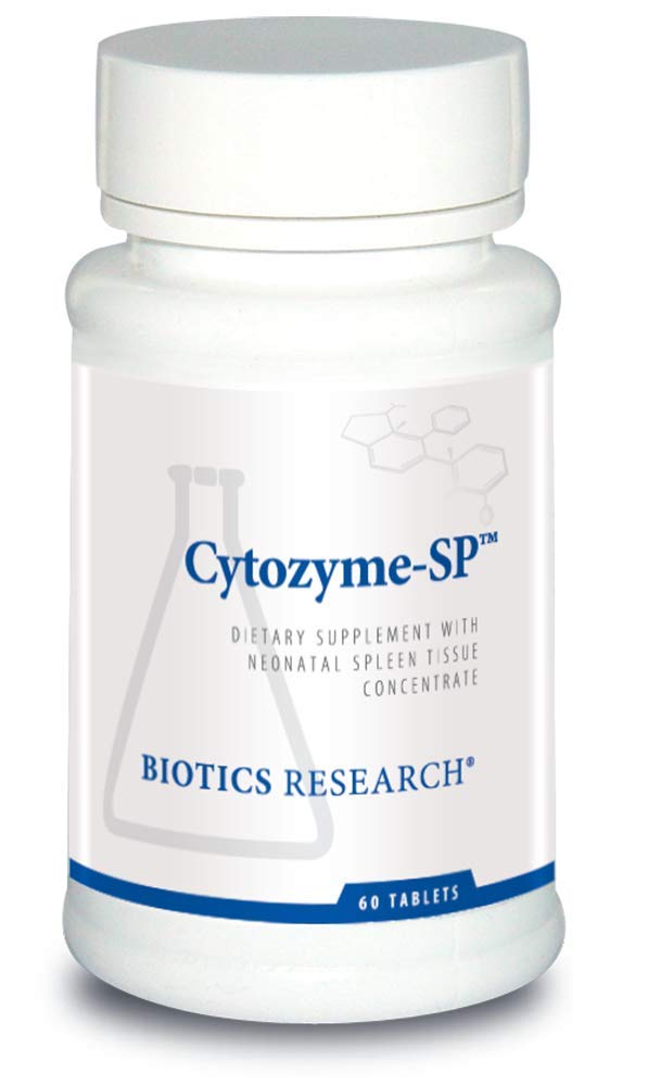 Bioteknologi Forskning Cytozyme SP Neonatal milt, Understøtter sund jern og bilirubin Niveauer, Giver immunforsvar, Understøtter milt funktion, Measure, Catalase, Potent Antioxidant Aktivitet 60 tabletter