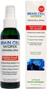 # 1 Brain Health Booster i en spray - Forbedre fokus og hukommelse - Brain Cell Worx (Sublingual), Alle naturlige - Pure Højeste Grade Ingredienser Alpha GPC (Cholin), Ginkgo og Resveratrol