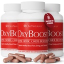 OxyBoost nitrogenoxid supplement til mænd og kvinder - understøtter cirkulation, hjerte sundhed, energi, mentalklarhed & blodgennemstrømning - Natural Formel med Vinitrox - 180 kapsler (pakke med 3)