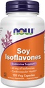 Now Foods Supplements, Soy Isoflavones, 60 mg (Plant Compounds Særlig koncentreret i Soybeans, ligesom Genistein, Daidzein og Glycitein), 120 Veg kapsler