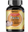 Poria Cocos Mushroom Extract - Premium Quality, Kun Fruiting Bodies Extract, Antioxidant, Nyre Support, Calmness & Good, Kardiovaskulær Boost, 90 Veg Caps.