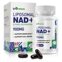 900 mg Liposomal NAD + Supplement med Trans Resveratrol 300 mg, Erstatter NMN, Superior Absorption, True NAD Plus supplement til DNA reparation og Boost NAD +, Aging Defense, Energy, Longevity, 60 Softgels