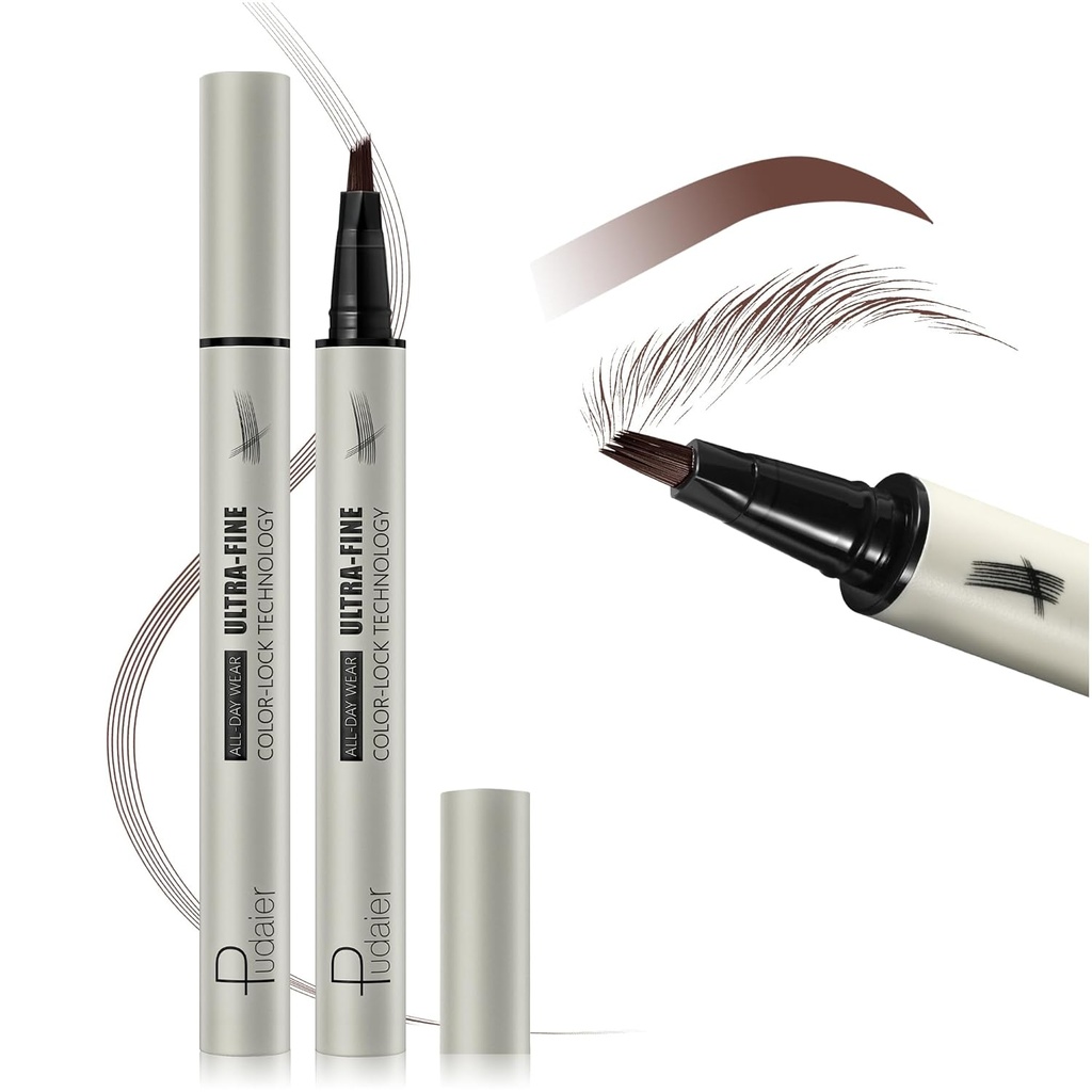 Mikroblinkende øjenbryn Pencil, flydende magisk Multi- Tip Øjenbryn Pencils til kvinder, Vandtæt Øjenbryn Pen til naturlige Brow, lange varige Brows Makeup Pen