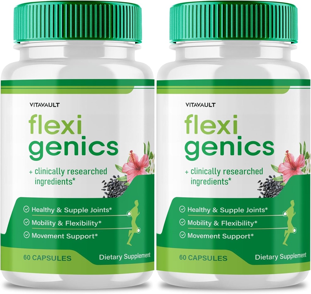 Flexigenics Capsules, Flexigenics Supplement Pills, Flexigenics - Maksimal styrke, Flexi Genics Advanced Formel Pills, Flexi Genics All Natural Formel, Flexigenics Pills Anmeldelser (2 Pack)