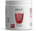 IVL - Phyto Fruits Superfood Powder - Support Energy - fordøjelse og probiotika - Antioxidant - Vegan - 40 Frugter og næringsstoffer Plus 6 Probiotiske Strops (30 Servere, 8.88 oz)