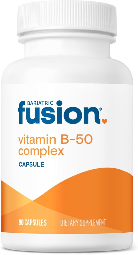 Bariatric Fusion Vitamin B- 50 Complex B124; Vegan B Complex Vitamin til kvinder og mænd B124; Let at synke B-vitamin Complex Capsule B124; 8 B Vitamin herunder B12 B124; 90 Greve B124; 3 Måned Supply