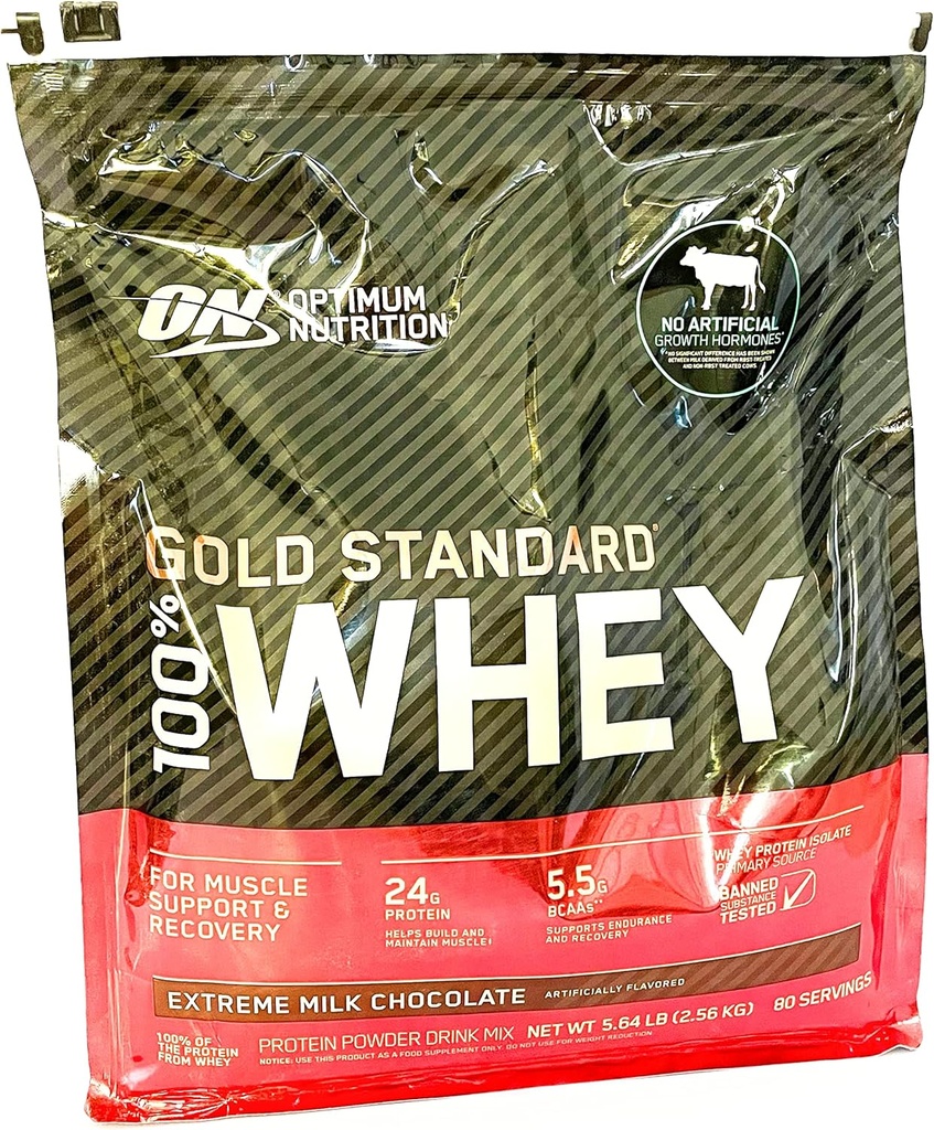 100% Whey Gold Standard, Extreme Milk Chocolate, 5 lb