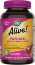 Naturen er i live! Prenatal Multivitamin, Plantbaseret DHA for Baby 's Sund Hjerne & Øje Udvikling *, Vegetar, Orange og Raspberry Lemonade Flavored, 90 Gummies (Packaging May Vary)