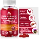 VV Naturals Liver Cleanse Detox & Repair Support Supplement - 700mg Reduced Glutathione, Milk Thistle & Alpha Lipoic Acid | SugarFree Non-GMO| Antioxidant, Liver Detox & Immune Support Gummies | 60 Ct