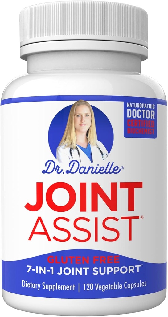 Dr. Danielle Joint Assist - Glucosamin Chondroitin Turmerisk MSM Boswellia - Fælles støtte og nødhjælp - 120 kapsler