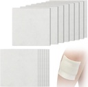 4 "x4" Calcium Alginat Sår Dressing til tryksår Bed Sore Leg Sore Diabetic Foot Ulcer Burns Skin Tårer Hurtigere Sårpleje med ikke-vedholdende Højtbøjet Pad (pakke med 10)