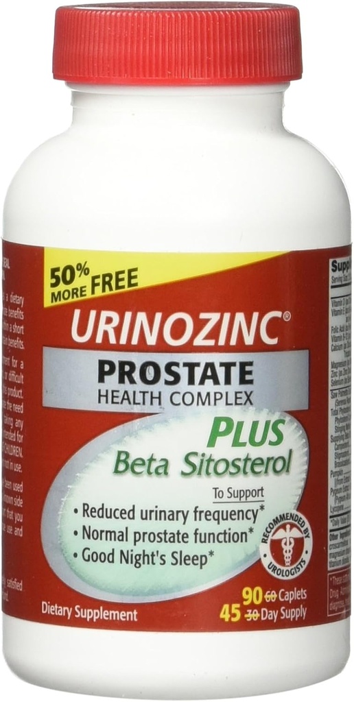 Urinozink Prostate Plus Health Complex med Beta- sitosterol 90 tabletter