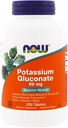 Nu fødevarer Kalium Gluconate 99 Milligram - 250 tabletter