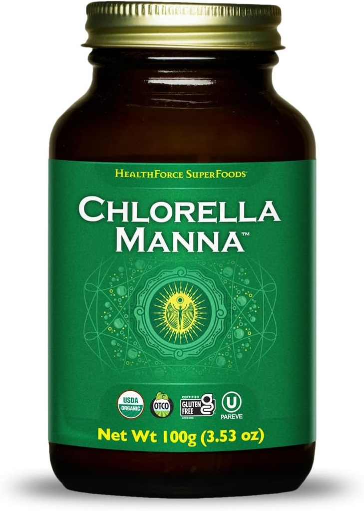 HealthForce SuperFoods Chlorella Manna - Powder - 100 Bedste