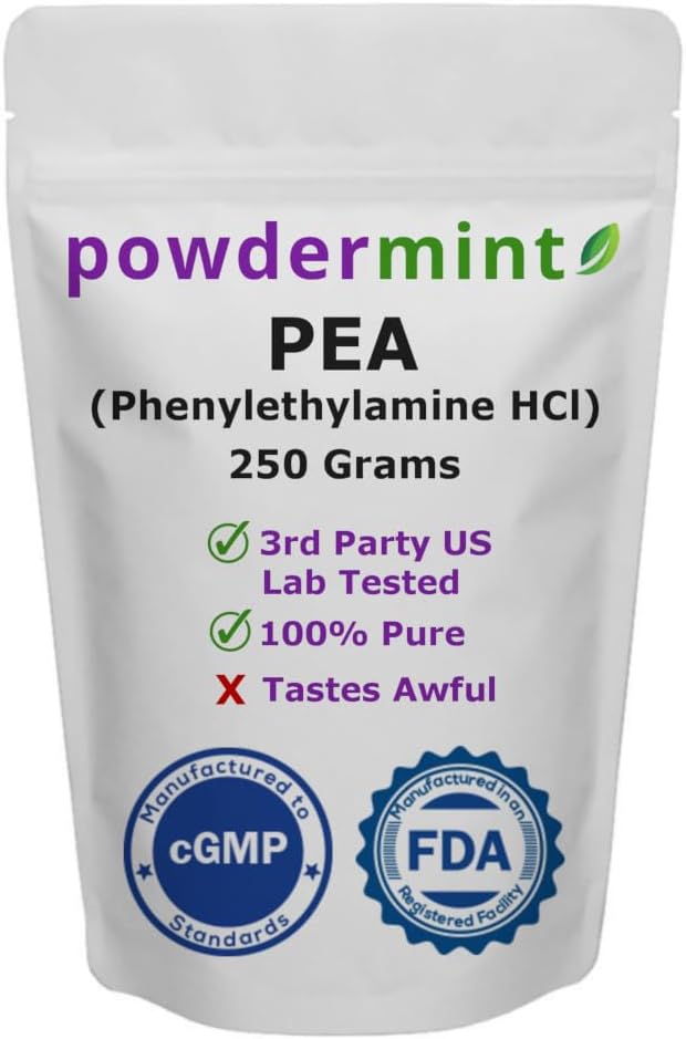 Beta Phenylethylamin HCl (Pea) Pulver - Mood, Energy (250 Gram)