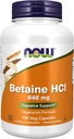 NU FØDEVARER BETAINE Hcl, 120 Greve