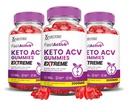(3 Pack) Hurtig aktiv Keto ACV Gummies Extreme 2000MG Fastaktiv Keto Gummies Æble Cider Vinagar Formuleret med Pomegranat Beet Juice Powder B12 Vegan Non GMO 180 Gummys