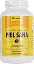 Santo Remedio Collagen, Kosttilskud, Understøtter stærk hud og knogler, Indeholder C-vitamin og collagen peptider, non-GMO, Gluten Free, Ingen kunstige flavors, 120 tabletter, 90 servering