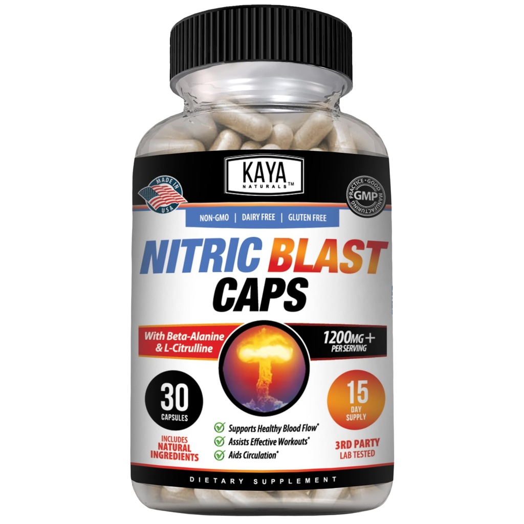 Kaya Naturals - Nitroc Blast Potent All- Natural Herbal Supplement for maksimale sundhedsmæssige fordele