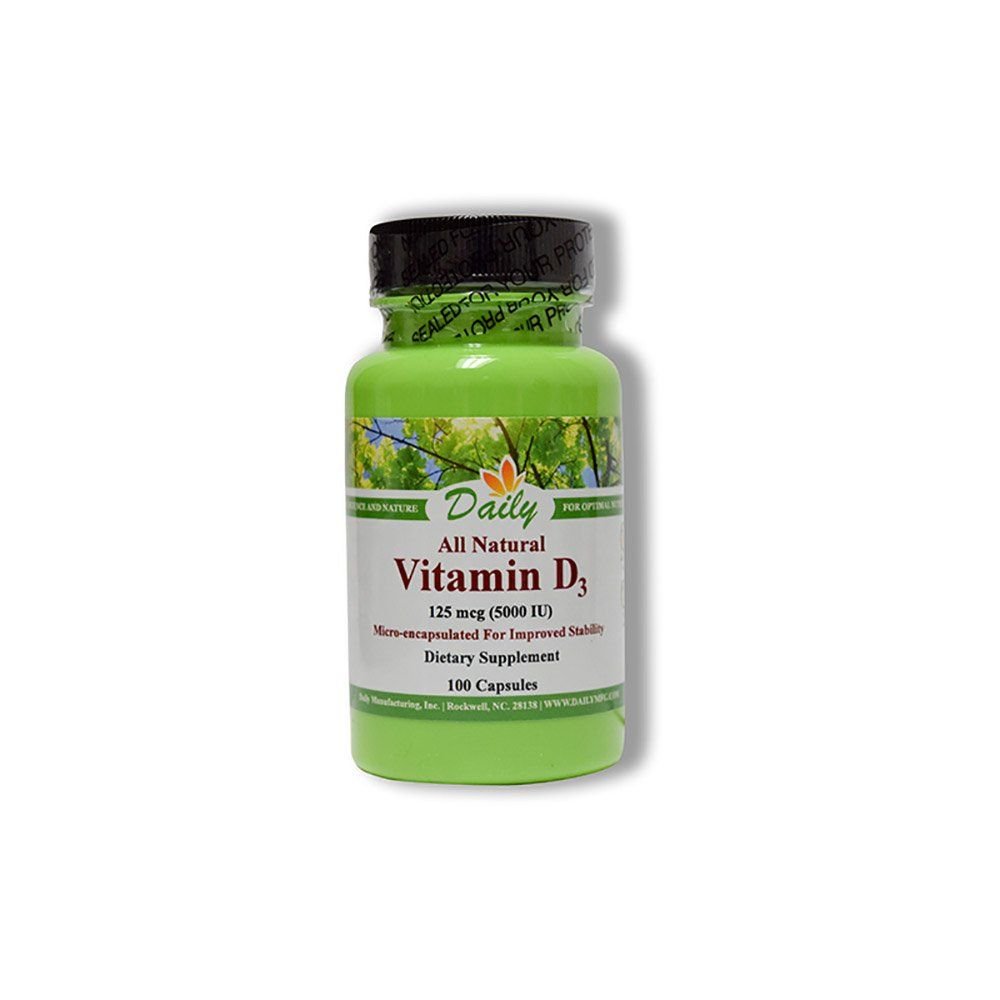 Daily Manufacturing Vitamin D3 5000 IE (125 µg)