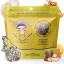ODD BALLS Organic Energy Balls Lemon - Superfood Mushroom Snack - Løbetræning, Cykling, Vandreture - Gels, Barer Alternativ - Lions Mane Focus, Cordyceps Energy - Vegan, Gluten Free Snacks til børn og voksne