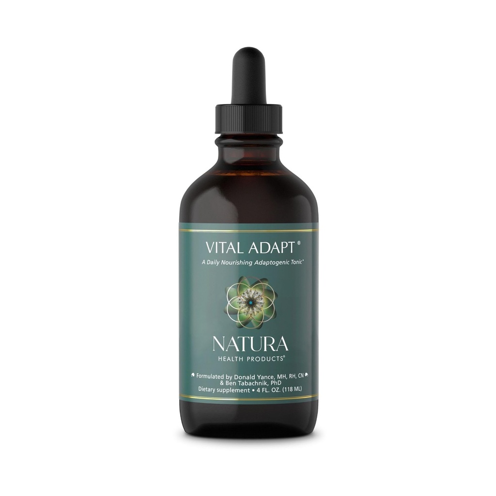Natura Health Products Vital Adapt Supplement - Daily Nourishing Adaptogen Tonic til Endokrine Function Support - Med Rhodiola, Ashwagandha, Cordyceps, Reishi (4 Fluid oz)
