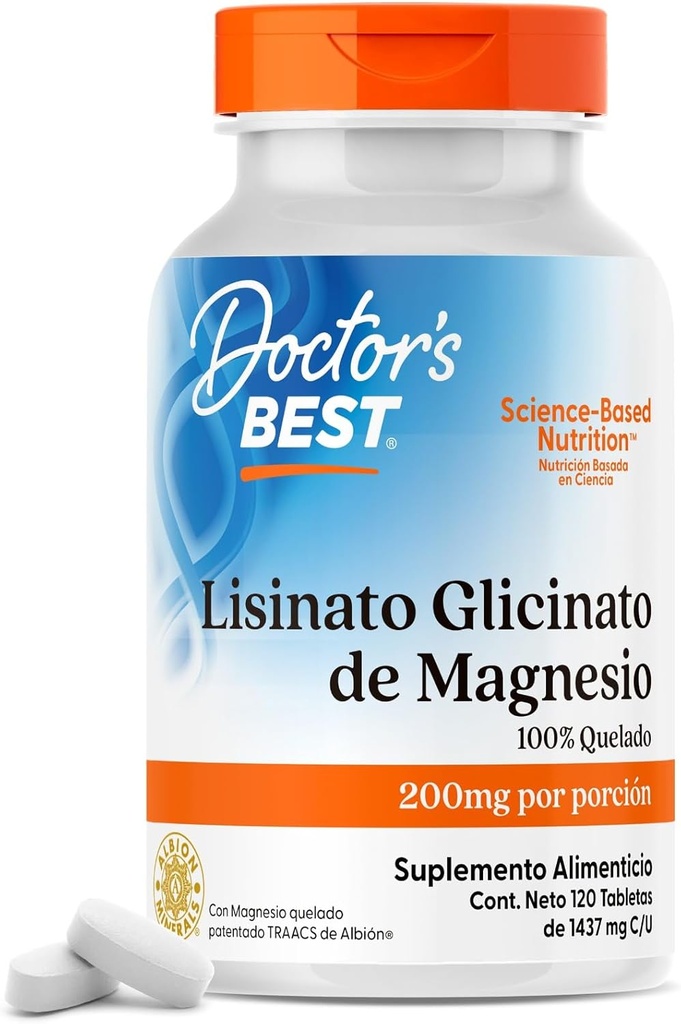 Doctor 's BEST, Magnesium, 120 tabletter