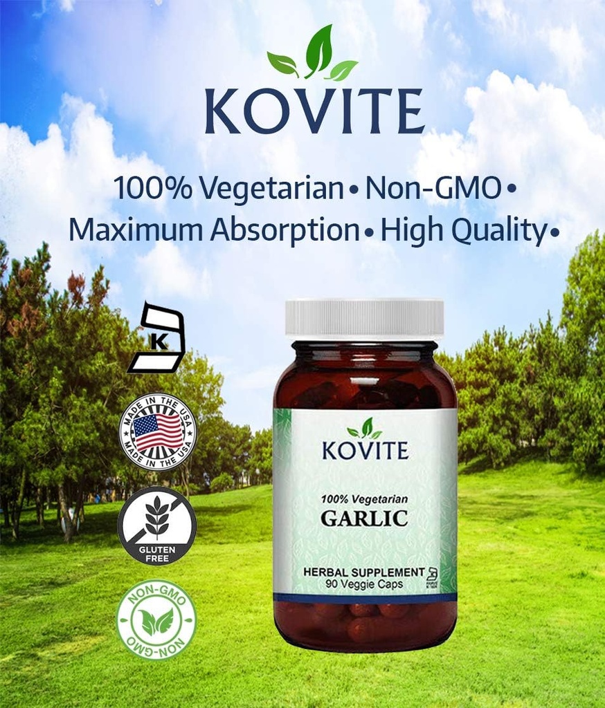 Hvidløg 500 mg 100% Vegetarisk - 90 Vegetabilske kapsler