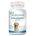 Eye Care for Dogs Daily Vision Supplement med Lutein, Zeaxanthin, Astaxanthin, CoQ10, Bilberry Antioxidanter, C-vitamin, E-vitamin støtte til hunde øjenproblemer, 120 tyggetabletter
