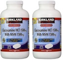 Kirkland Signature Glucosamin med MSM, 375 tabletter (2 pakker)