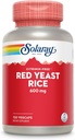 SOLARAY Red Yeast Rice 600mg System Support, Ikke-bestrålet & Ingen Citrinin, Lab Verified, 120 VegCaps