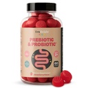 Truhood Kids Prebiotic & Probiotic Gummies Age 2 + (Strawberry Flavor) Toddlers & Kids All Natural Gut Health, fordøjelsesfremmende enzymer & constipation Relief Supplement - Pædiatriske anbefalede vitaminer
