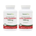 NaturePlus Ultra Cranberry 1000- 180 Vedvarende udgivelsestabletter, Pack of 2 - Understøtter en sund urinarisk Tract - Non- GMO, Vegetar, Gluten Free - 180 Total Servering