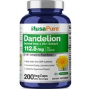 NusaPure Mælkebøtte Root 20: 1 Extract, 112,5 mg Ækvivalent med 2,250 mg 200 Veggie Kapsler (ikke- GMO, Vegan)