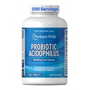 Puritan 's Pride Daily Probiotic Acidophilus, 100 Million Live Cultures, Kosttilskud til fordøjelse, Gut, og immunsundhed, Soja, Natrium, og Gluten Free, 8 Måned Supply, 250 Tablets
