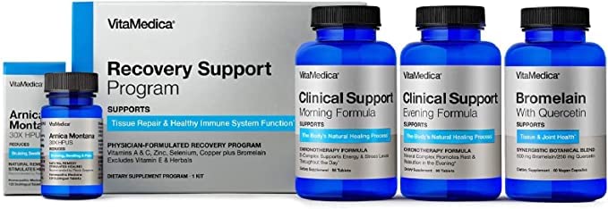 VitaMedica Medica 124; Recovery Support Program + Arnica Montana 30X Mechana 124; Natural Post Kirurgi Kosttilskud # 124; Sår Healing # 124; Pain Relief # 124; Vitamin A • 124; C-vitamin "124; Bromelain" 124; Quercetin "124; Zink124; Gluten Free