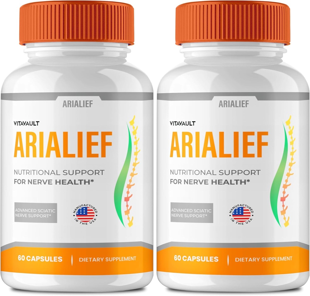Arialief Brain Supplements for Memory and Focus Capsules, Aria LIEF Advanced Formula Brain Health Support Pills Maximum Strength Nootropics Arialief All Natural Support Pills Reviews (2 Pack)