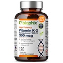 biophix vitamin K2 MK- 7 300mcg, 120 Veganske kapsler - højpotens supplement for ben Styrke og immunforsvar